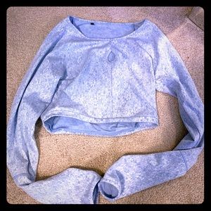 Gymshark Blue Long Sleeve Crop Top